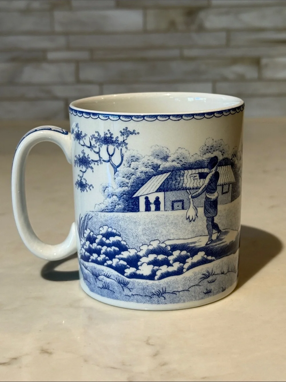 Spode Blue Room Collection Elephant 8 oz Coffee Cup / Mug